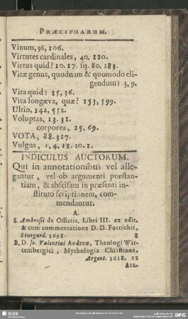 Indiculus Auctorum