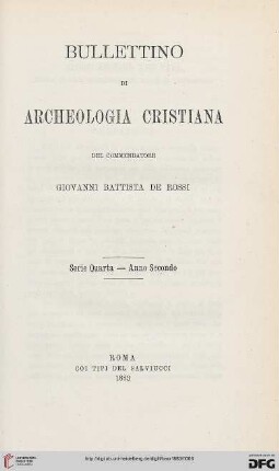4.Ser.2: Bullettino di archeologia cristiana