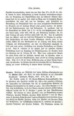 457-459 [Rezension] Otto, Walter, Herodes