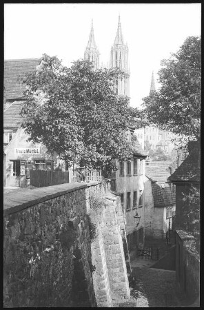 Meißen. Rote Stufen, Franz Würfel, Domtürme