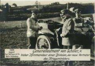 Roderich von Schoeler mit Offizieren