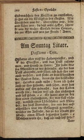 Am Sonntag Lätare.