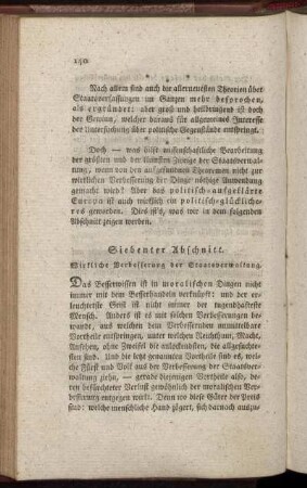 Siebenter Abschnitt. Wirkliche Verbesserung der Staatsverwaltung