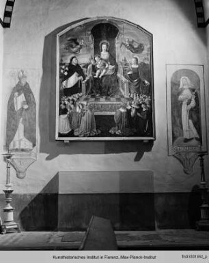 Rosenkranzmadonna zwischen den Heiligen Dominikus und Cäcilia