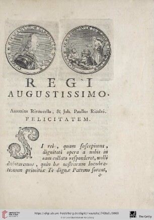 Regi Augustissimo