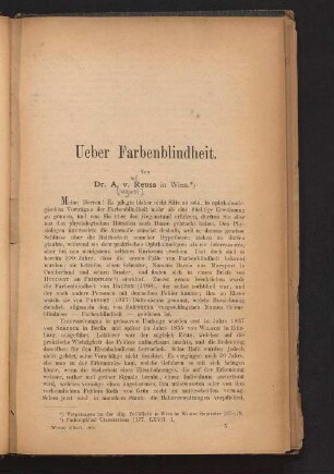 Ueber Farbenblindheit