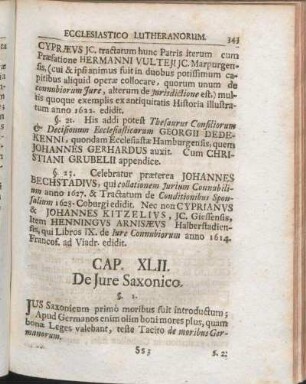 Cap. XLII. De Jure Saxonico.