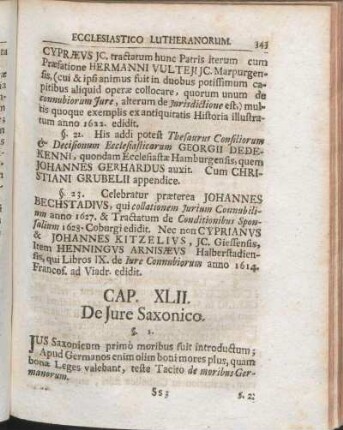 Cap. XLII. De Jure Saxonico.