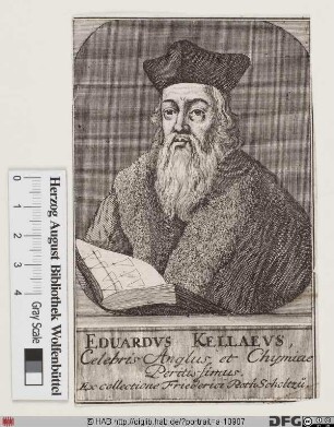 Bildnis Edward Kelley (lat. Eduardus Kellaeus)