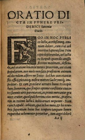 Oratio dicta in funere Friderichi Saxoniae Ducis