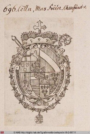 Wappen des Erzbischofs Maximilian Friedrich von Köln