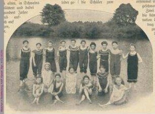 Mädchen in Badekleidung
