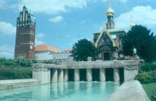 Darmstadt. Jugendstilareal auf der Mathildenhöhe
