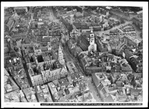 München, Rathaus mit Peterskirche, Luftbild