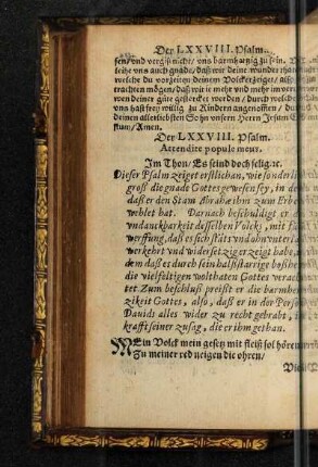 Der LXXVIII. Psalm.
