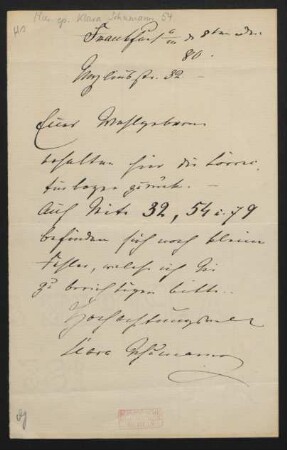 Brief an Unbekannt : 08.12.1880