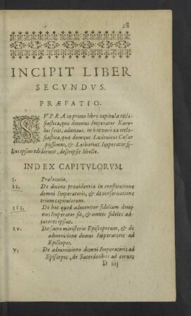 Incipit Liber Secundus.