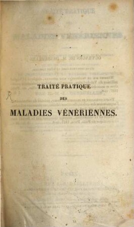Traité pratique des maladies vénériennes