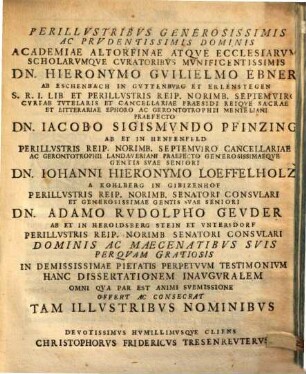 Dissertatio Inavgvralis Philosophica De Scientiae Cometicae Fatis Et Progressv Pars ..., Pars prior. Dissertatio inavgvralis philosophica de scientiae cometicae fatis et progressv pars prior
