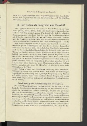 II. Der Boden als Baugrund und Baustoff