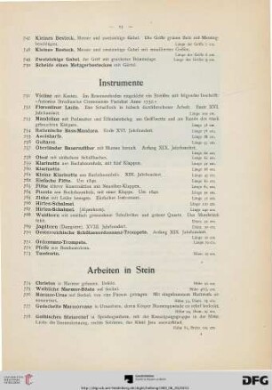 Instrumente (Nr. 751-773)