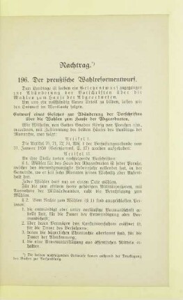 Nachtrag