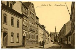 Dahlen. Bahnhofstraße (links: Kaiserliches Postamt)