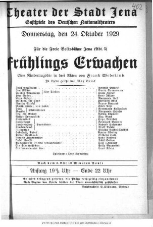 Frühlings Erwachen