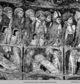 Das Jüngste Gericht : Der Einzug der Gerechten ins Paradies mit Segenssprüchen Christi (?)