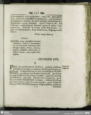 V. Consensus Hassiacus