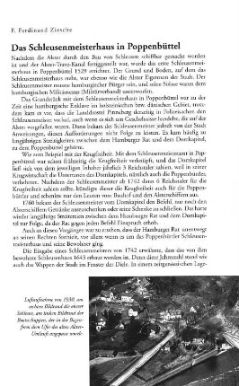 Das Schleusenmeisterhaus in Poppenbüttel