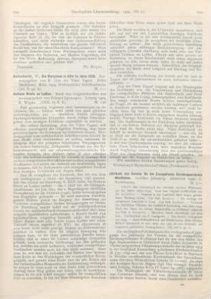 609-610 [Rezension] Huttens Briefe an Luther