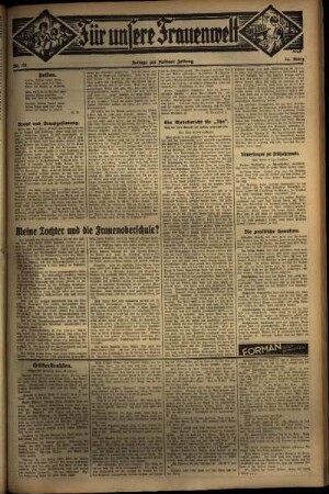 Zweite Ausgabe vom Donnerstag, den 24. März 1932.