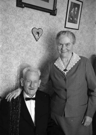 Diamanthochzeit der Eheleute Heinrich und Emilie zur Nieden.
