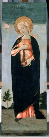 rechtes Teilstück eines Altarwerkes: Maria, Folio 00127