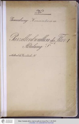 No. 8 Gemarkung Heusenstamm, Flur I, Abteilung FI