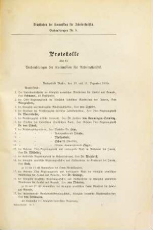 Drucksachen der Kommission für Arbeiterstatistik, 8a