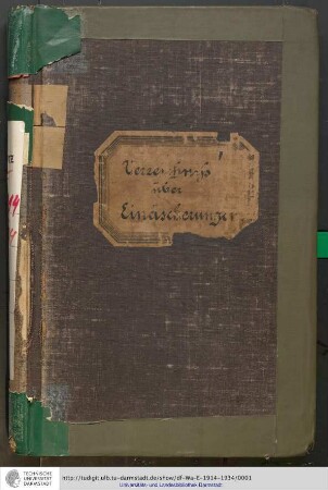 Waldfriedhof Verzeichnis über Einäscherungen [1919 - 1934]