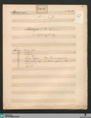 Adagio - JWK Mus.Ms. 67 a : vl, orch; e; StrK WoO 3.05/5, StrK WoO 2.09