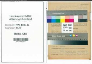Entnazifizierung Otto Berns , geb. 23.07.1914 (Einkaeufer)