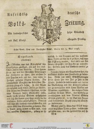 Erster Band. Fünf und Dreißigstes Stück