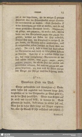 §. 12. Brennbarer Stein von Binä