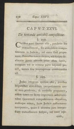 Caput XXVI. De tentanda amicabili compositione