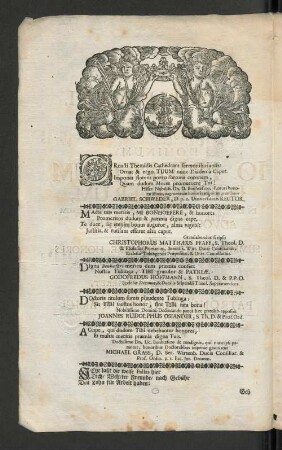 [Adplausus Votivi, ... Dominum Io. Fridericum Bonhoeferum, ...]