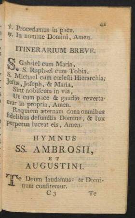 Hymnus SS. Ambrosii & Augustini