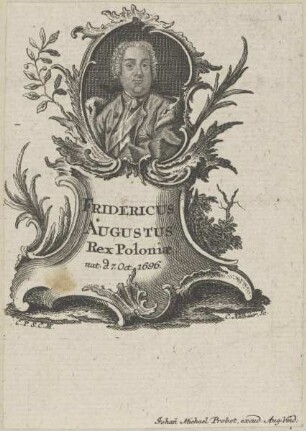 Bildnis des Fridericus Augustus II.