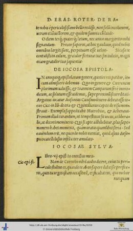 De Iocosa Epistola