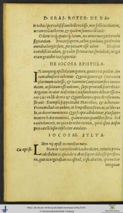 De Iocosa Epistola