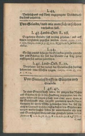 Von Gelaidt/ und wie man sich in selbten vorhalten soll