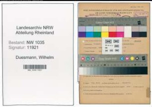 Entnazifizierung Wilhelm Duesmann , geb. 13.04.1907 (Fahrhauer)